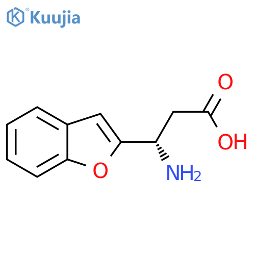(3S)-3-AMINO-3-(1-BENZOFURAN-2-YL)PROPANOIC ACID structure