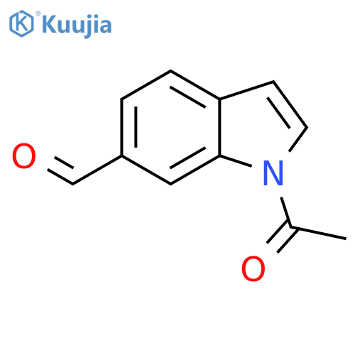 1-acetyl-1H-Indole-6-carboxaldehyde structure