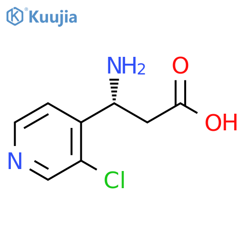 (3R)-3-amino-3-(3-chloropyridin-4-yl)propanoic acid structure