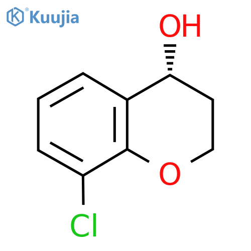 (4R)-8-chloro-3,4-dihydro-2H-1-benzopyran-4-ol structure