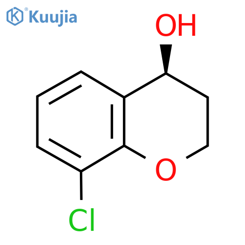 (4S)-8-chloro-3,4-dihydro-2H-1-benzopyran-4-ol structure