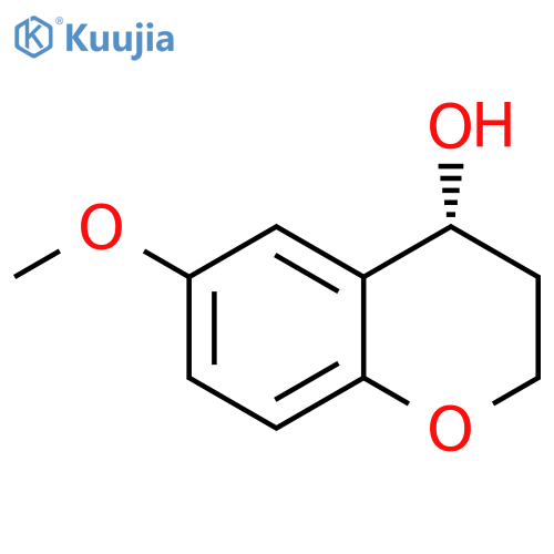 (4R)-6-methoxy-3,4-dihydro-2H-1-benzopyran-4-ol structure