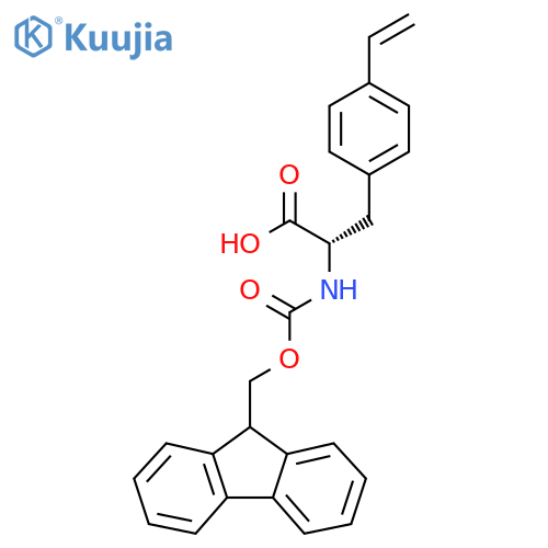 (S)-2-((((9H-Fluoren-9-yl)methoxy)carbonyl)amino)-3-(4-vinylphenyl)propanoic acid structure