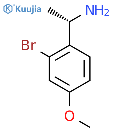 (1S)-1-(2-bromo-4-methoxyphenyl)ethan-1-amine structure