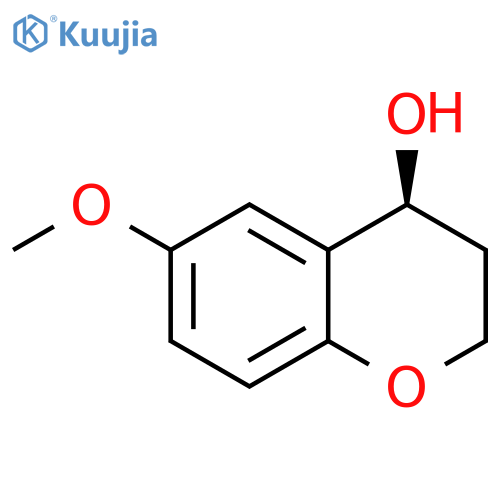 (4S)-6-methoxy-3,4-dihydro-2H-1-benzopyran-4-ol structure
