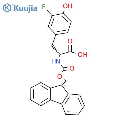 Fmoc-3-fluoro-D-tyrosine structure