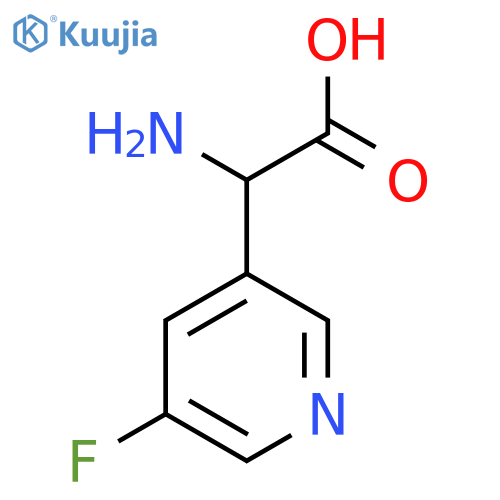 2-amino-2-(5-fluoropyridin-3-yl)acetic acid structure