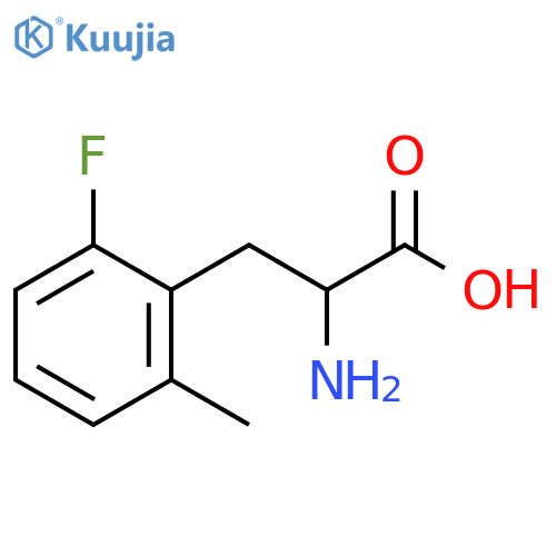 2-amino-3-(2-fluoro-6-methylphenyl)propanoic acid structure