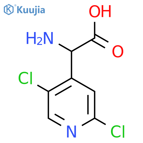 2-amino-2-(2,5-dichloropyridin-4-yl)acetic acid structure