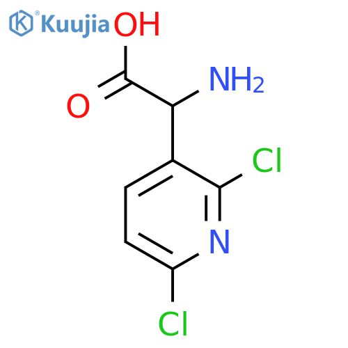 2-amino-2-(2,6-dichloropyridin-3-yl)acetic acid structure