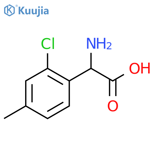2-amino-2-(2-chloro-4-methylphenyl)acetic acid structure