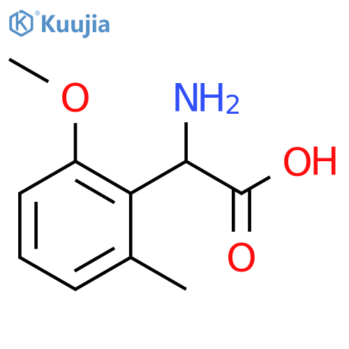 2-amino-2-(2-methoxy-6-methylphenyl)acetic acid structure