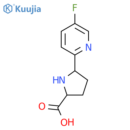5-(5-Fluoropyridin-2-yl)pyrrolidine-2-carboxylic acid structure