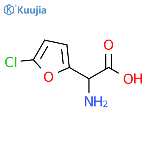 2-amino-2-(5-chlorofuran-2-yl)acetic acid structure