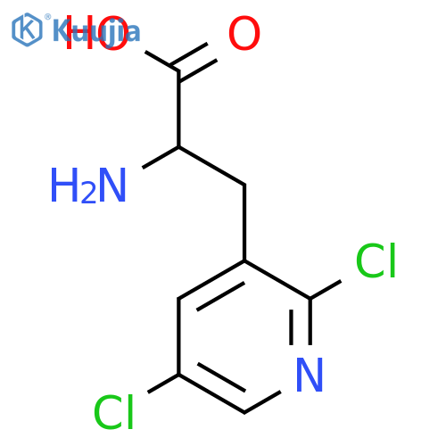 2-Amino-3-(2,5-dichloropyridin-3-yl)propanoic acid structure