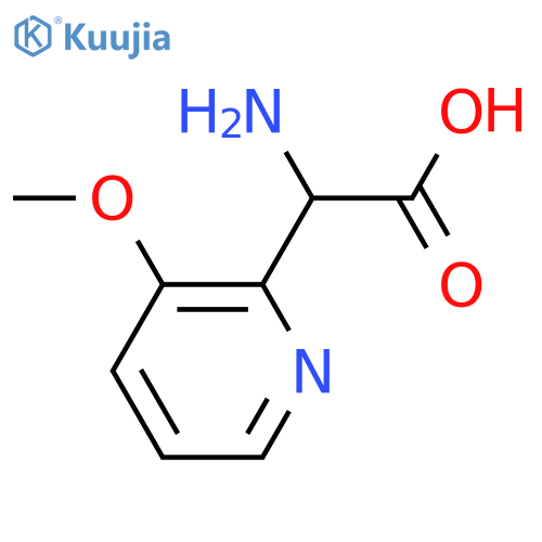 2-amino-2-(3-methoxypyridin-2-yl)acetic acid structure
