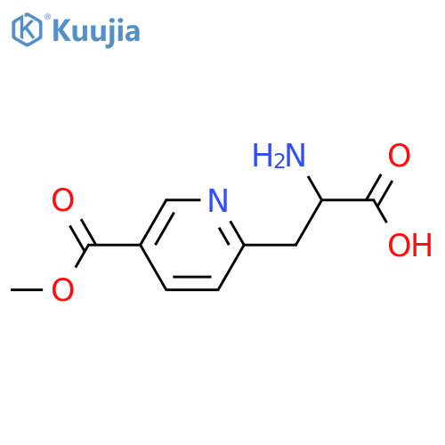 2-amino-3-5-(methoxycarbonyl)pyridin-2-ylpropanoic acid structure