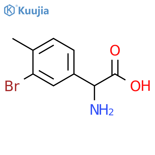 2-AMINO-2-(3-BROMO-4-METHYLPHENYL)ACETIC ACID structure