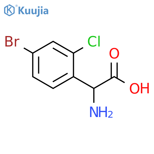 2-AMINO-2-(4-BROMO-2-CHLOROPHENYL)ACETIC ACID structure