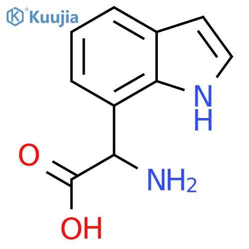 2-amino-2-(1H-indol-7-yl)acetic acid structure