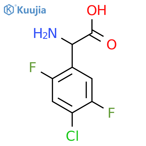 2-amino-2-(4-chloro-2,5-difluorophenyl)acetic acid structure