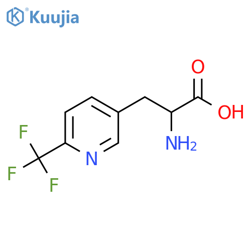 2-amino-3-6-(trifluoromethyl)pyridin-3-ylpropanoic acid structure