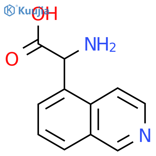 2-amino-2-(isoquinolin-5-yl)acetic acid structure