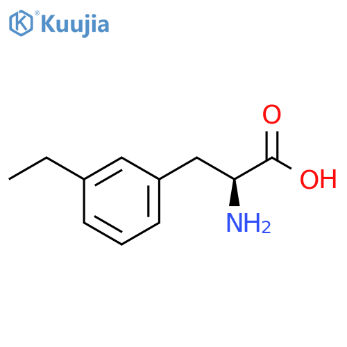 2-amino-3-(3-ethylphenyl)propanoic acid structure
