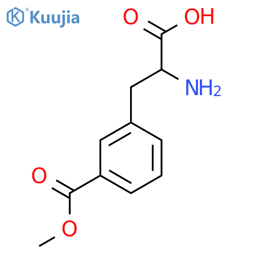 2-amino-3-3-(methoxycarbonyl)phenylpropanoic acid structure