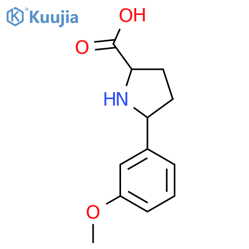 Proline, 5-(3-methoxyphenyl)- structure