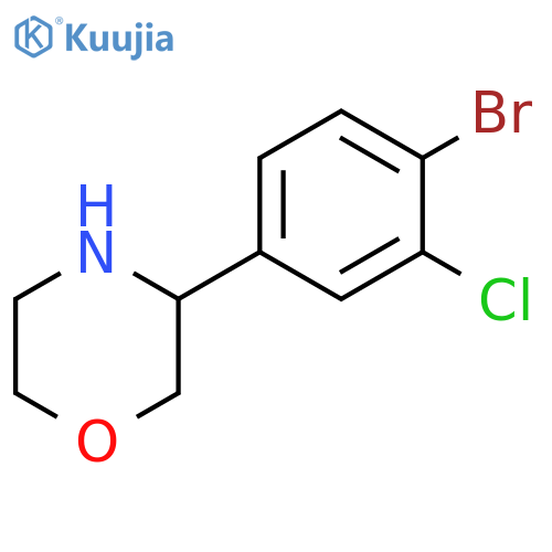 3-(4-BROMO-3-CHLOROPHENYL)MORPHOLINE structure