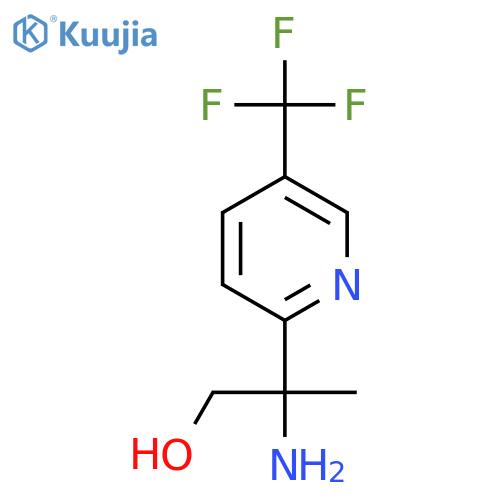 2-amino-2-5-(trifluoromethyl)pyridin-2-ylpropan-1-ol structure