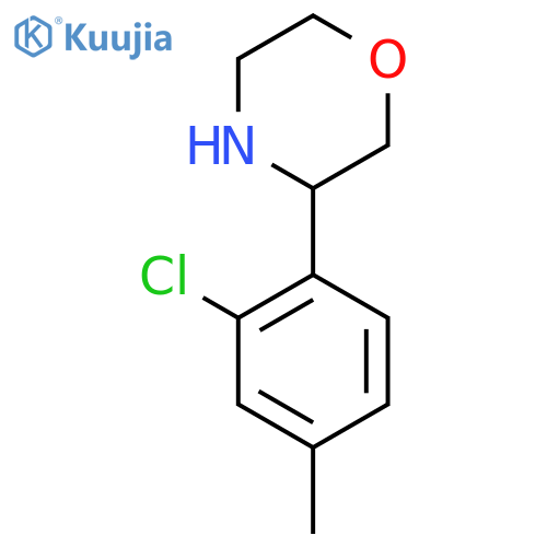 3-(2-CHLORO-4-METHYLPHENYL)MORPHOLINE structure