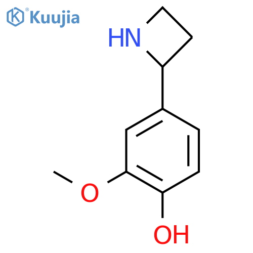 4-(azetidin-2-yl)-2-methoxyphenol structure