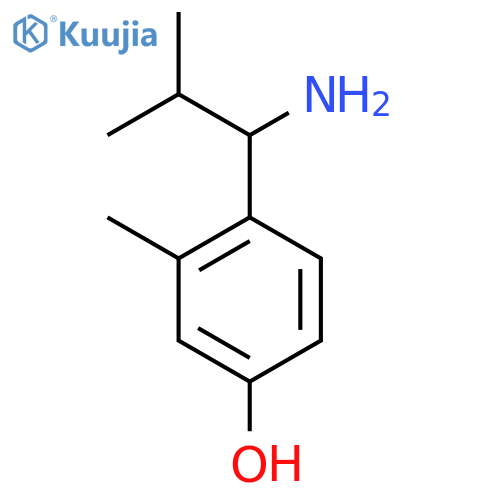 4-(1-AMINO-2-METHYLPROPYL)-3-METHYLPHENOL structure