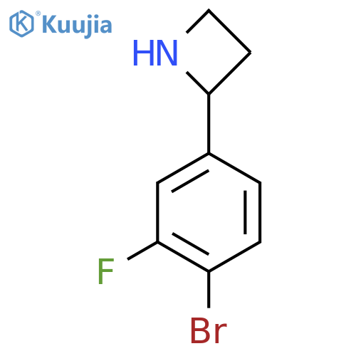2-(4-bromo-3-fluorophenyl)azetidine structure