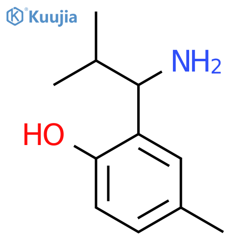 2-(1-AMINO-2-METHYLPROPYL)-4-METHYLPHENOL structure