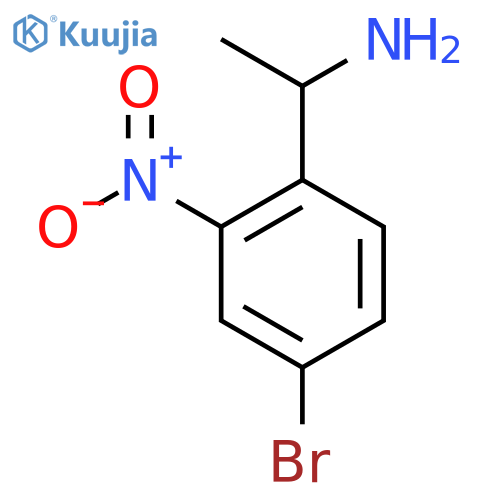 1-(4-bromo-2-nitrophenyl)ethan-1-amine structure