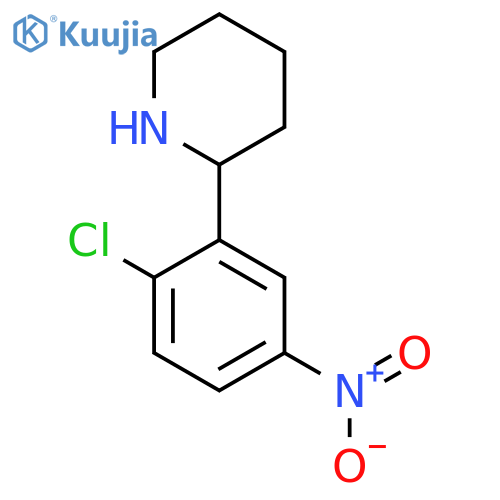 2-(2-chloro-5-nitrophenyl)piperidine structure