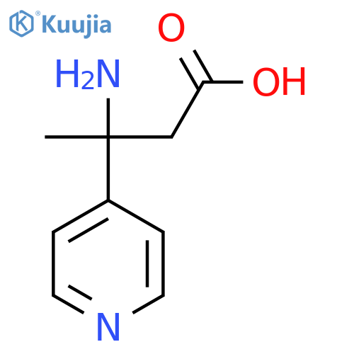 3-amino-3-(pyridin-4-yl)butanoic acid structure