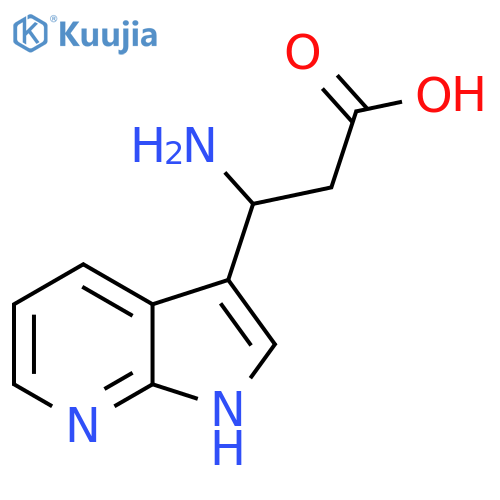 3-amino-3-{1H-pyrrolo2,3-bpyridin-3-yl}propanoic acid structure