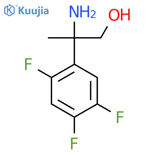 2-amino-2-(2,4,5-trifluorophenyl)propan-1-ol structure