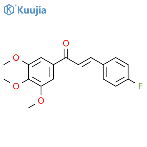 2-Propen-1-one, 3-(4-fluorophenyl)-1-(3,4,5-trimethoxyphenyl)-, (2E)- structure