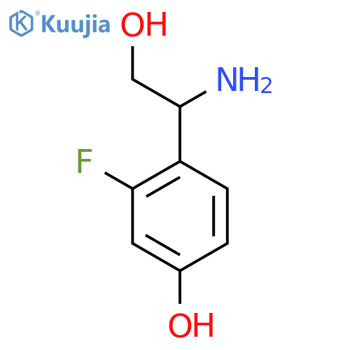 4-(1-amino-2-hydroxyethyl)-3-fluorophenol structure