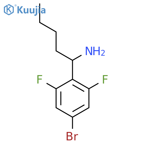 1-(4-BROMO-2,6-DIFLUOROPHENYL)PENTYLAMINE structure