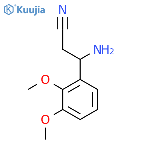 3-AMINO-3-(2,3-DIMETHOXYPHENYL)PROPANENITRILE structure