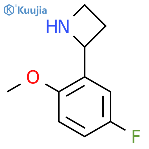 2-(5-fluoro-2-methoxyphenyl)azetidine structure