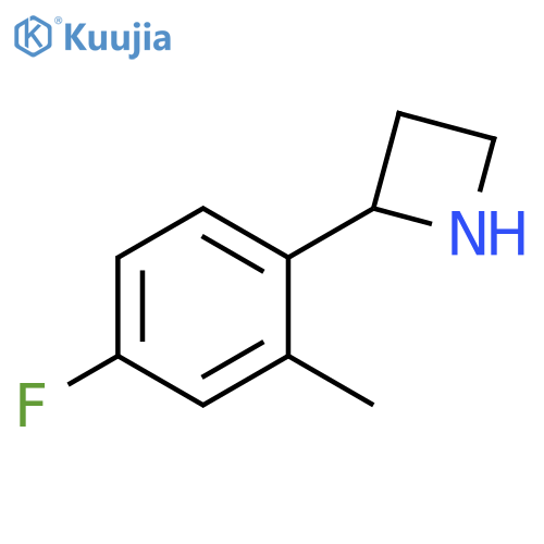 2-(4-fluoro-2-methylphenyl)azetidine structure