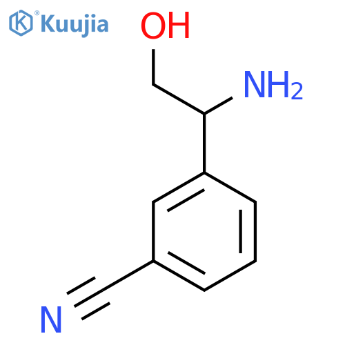 3-(1-Amino-2-hydroxyethyl)benzonitrile structure