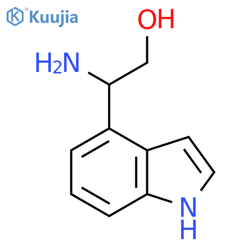 2-amino-2-(1H-indol-4-yl)ethan-1-ol structure